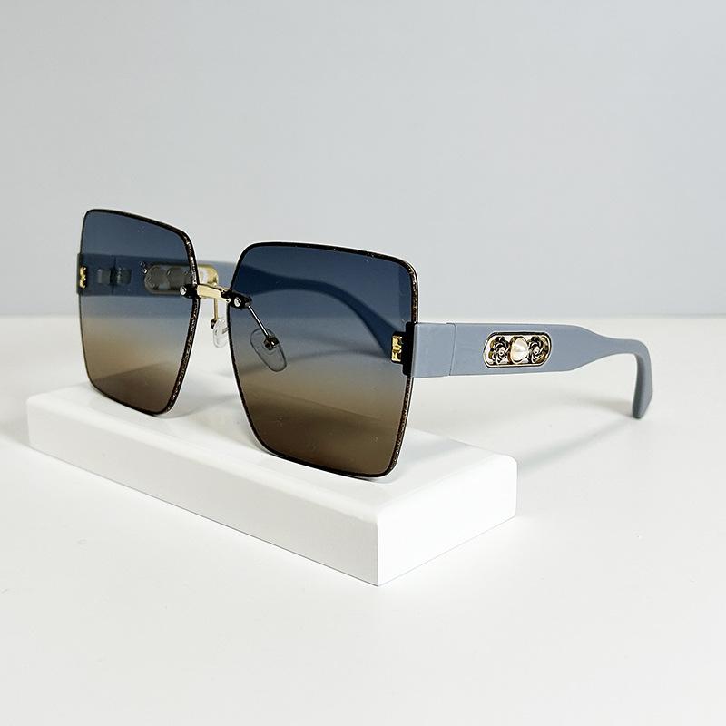 Xiaoxiangfeng Glitter Glasses Colorful Borders Do Not Fade Sunglasses Fashionable Women'S Sunglasses