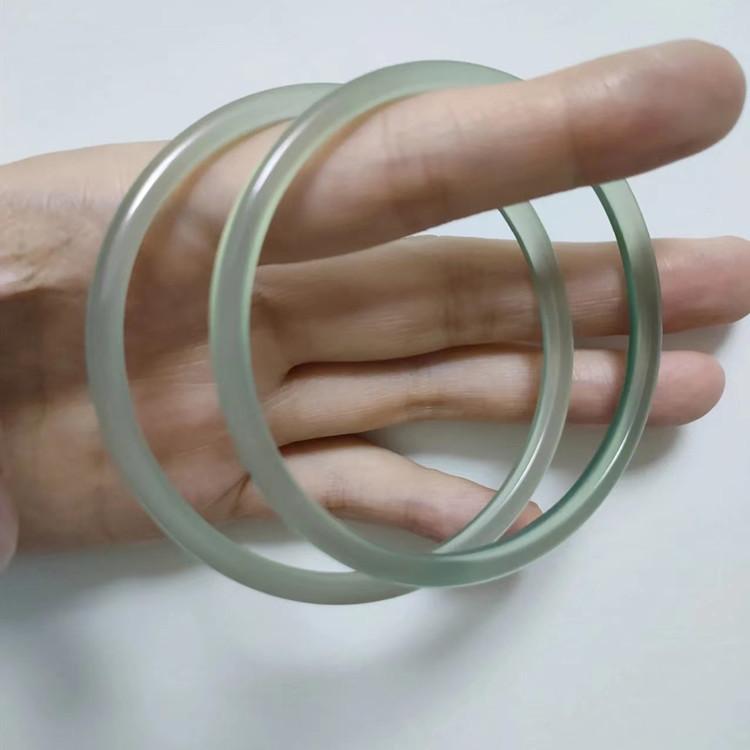 1 Pc Natural Jade Bangle Fashionable Charm Jade Bangle Women's Gift
