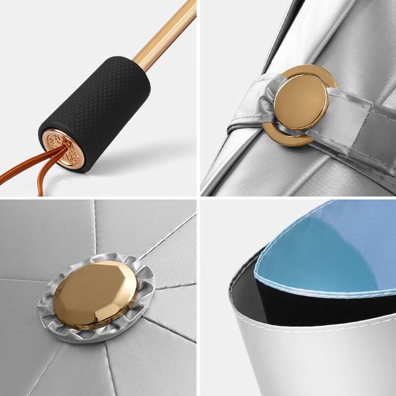 MAYDU Three-Fold UV Protection Sun & Rain Umbrella