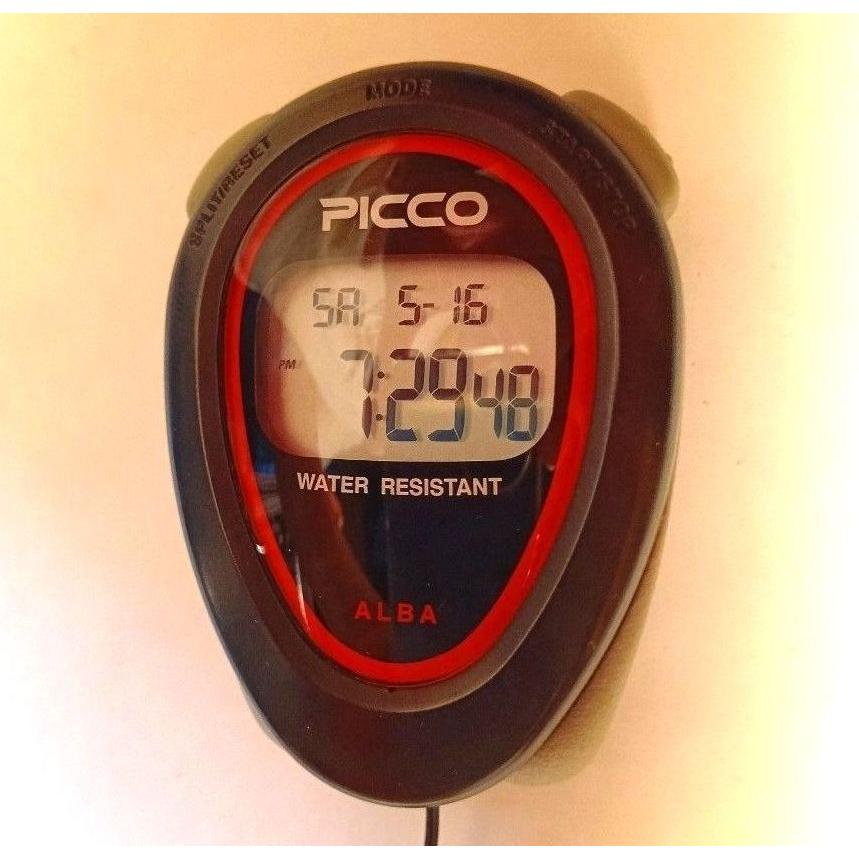 Seiko ALBA PICCO Stopwatch Alba Operation OK Battery OK Waterproof Track and Field Running Training Time Measurement