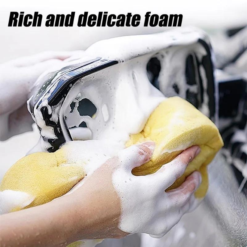 10pcs Car Wash Powder Neutral Concentrated Car Wash Solution Multifunctional Cleaning Tools Antifogging Agent Water Repellent