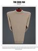 Men's Thick Cashmere Wool Sweater - Loose Fit, Round/Half-High Neck Pullover
