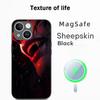Super cool vampire fashion pattern design Phone Case For iPhone 17 16 15 14 13 12 Plus Pro Max High-end Luxury Magsafe Sheepskin
