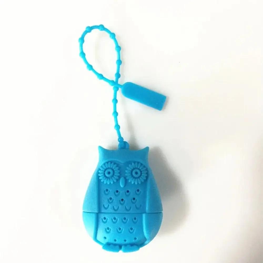 Creative Cute Owl Tea Strainer Tea Bags Filter Food Grade Silicone Loose-leaf Tea Infuser Filter Diffuser Cartoon Tea Accessory