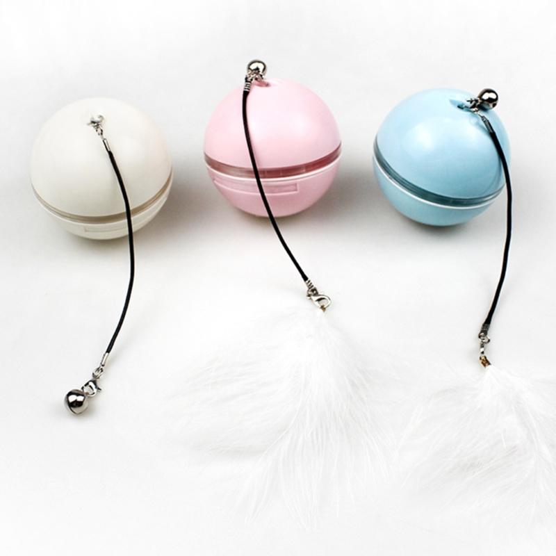 Dog Chasing Toy Ball Automatic Rolling Ball Cats Toy Interaction Pet Teaser Ball Toy Auto-Moving Cats Training Toy Gift