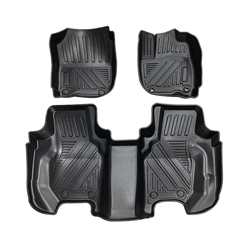Tappetini Pavimento Doppio Strato per Honda Fit/Shuttle con Guida a Destra - Superficie in Moquette BGE e Materiale TPE