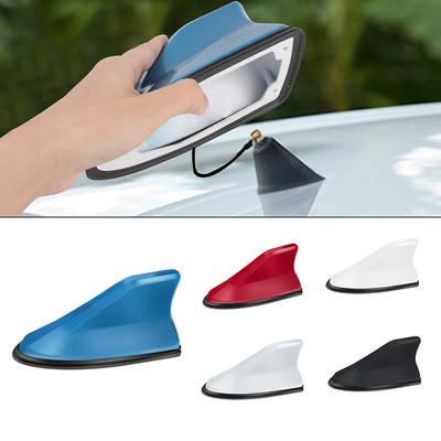 Selbstklebende Auto Haifischflossenantenne Verstärker Radioantennen AM FM Signal Außen Dachdekoration Auto Haifischflossenantenne