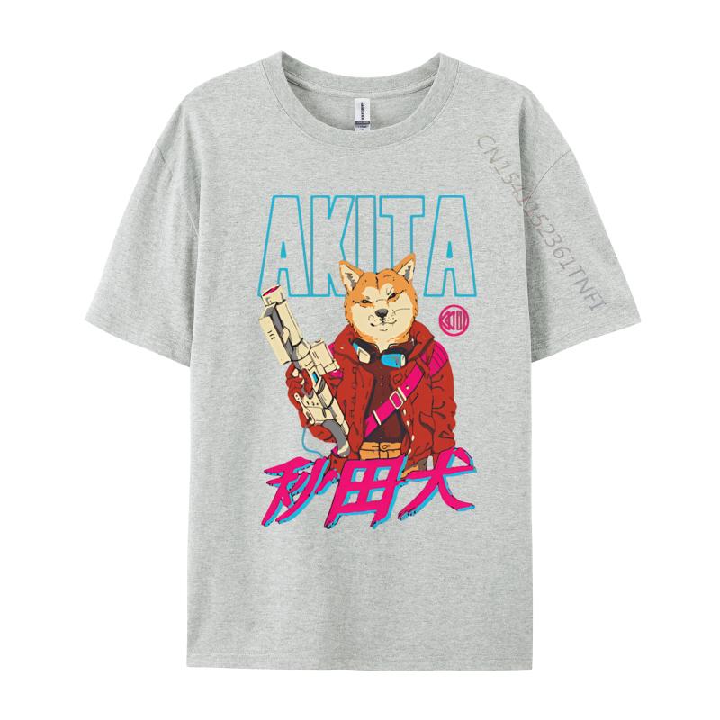 Adult Latest Printing Tops  Tees Cotton Top Tshirts Akita Neo Tokyo Tshirt Vintage Tshirt Brand T Shirt