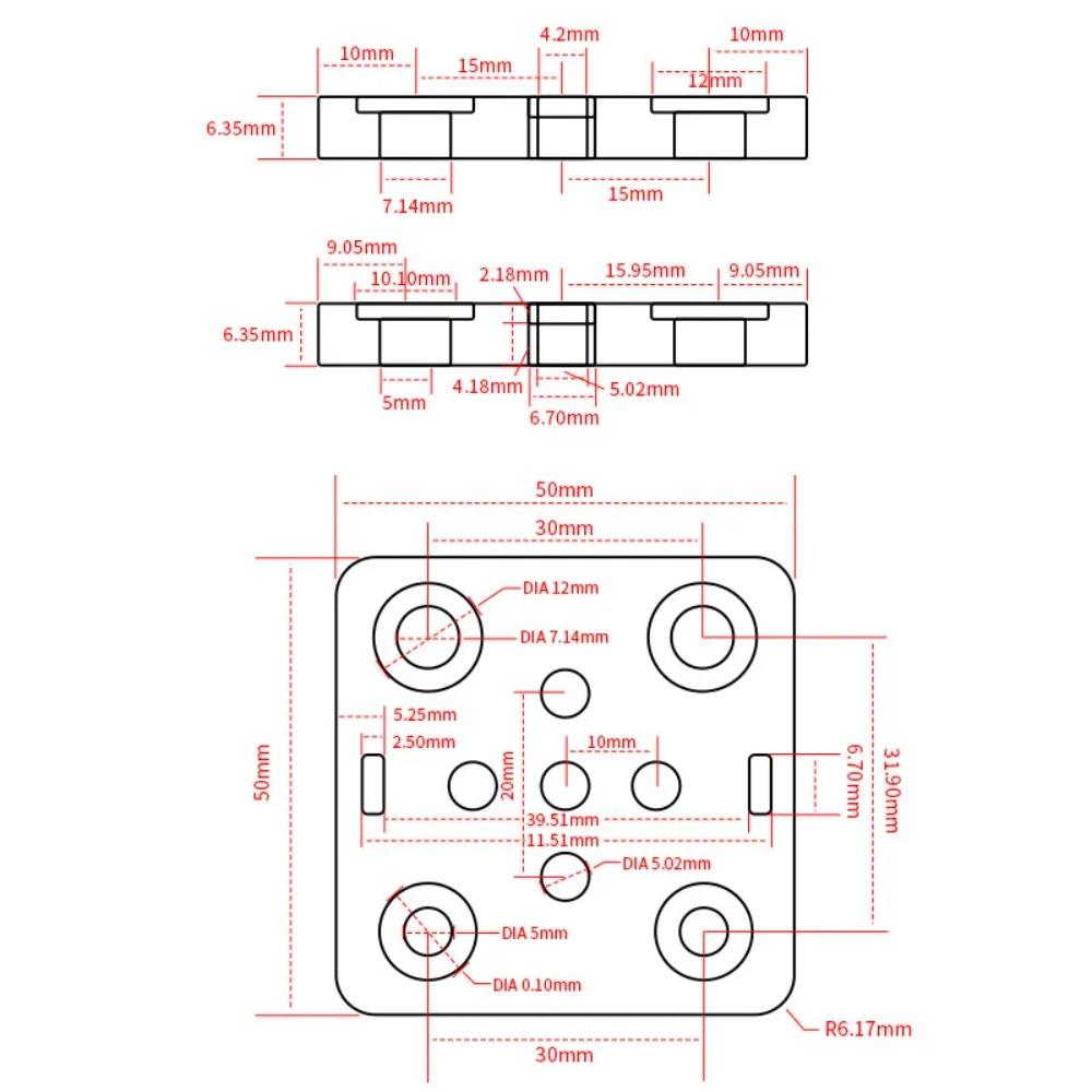 2020 V-Slot Gantry Plate Wheels Slide Pulley Kit for 2020 2040 V-slot Extrusion Durable 3D Printer Mechanical Spare Parts