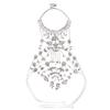 Unique Crossover Collar Necklace Luxurious Body Chain Rhinestones Jewelry Idol Costume Modern Layered for Idol Dancer
