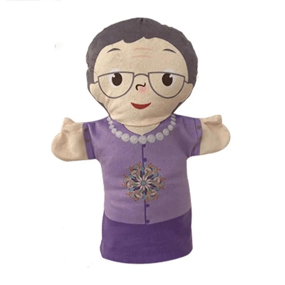 Family Hand Puppet Grandparents Parents Son Daughter Doll Plush Gloves Parent-child Interaction Story Telling Hand Puppets