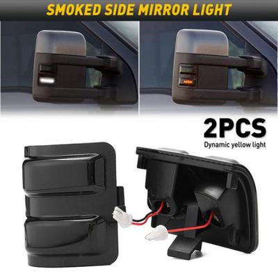 2x LED White Switchback Amber Flowing Side Mirror Light for 08-16 Ford F250 F350