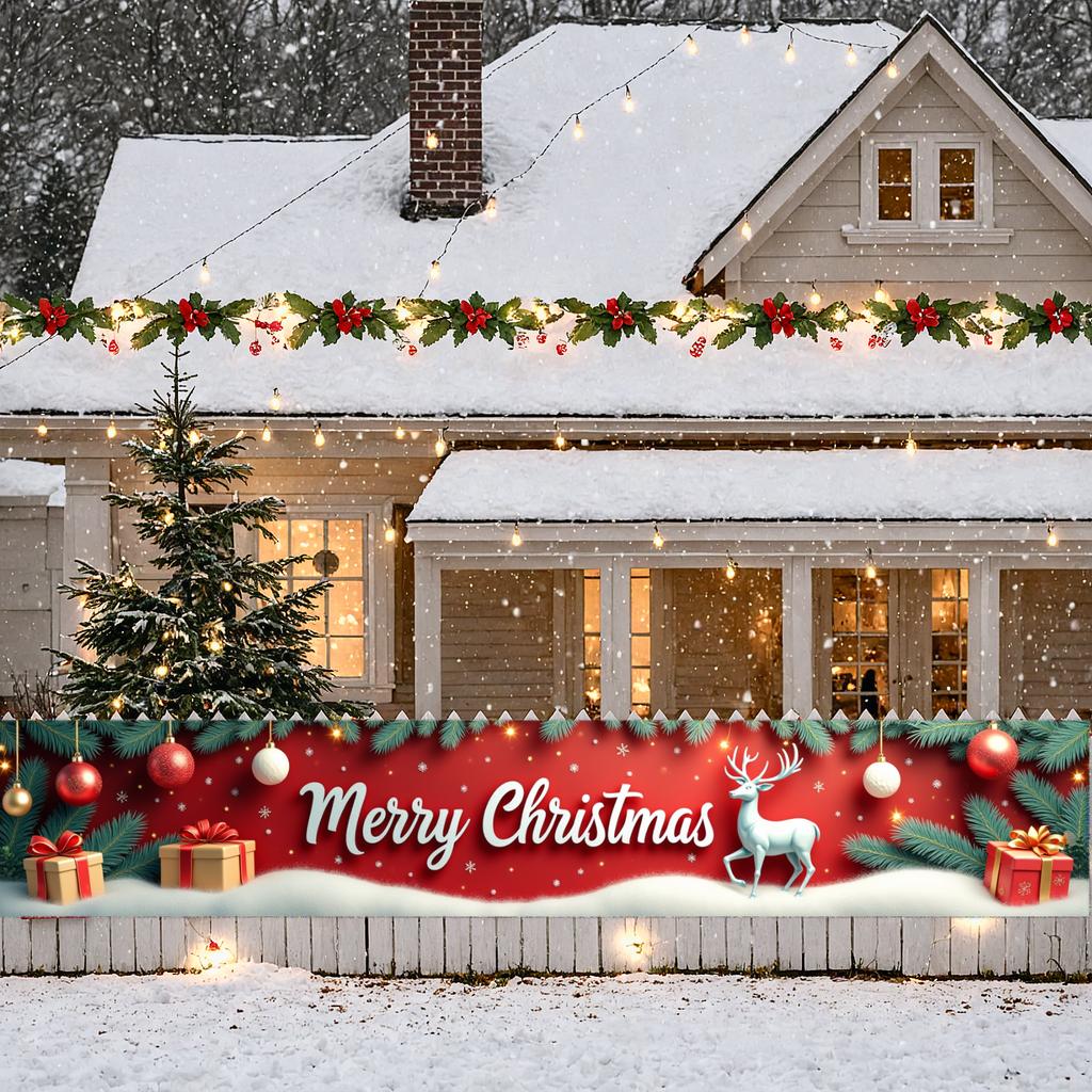 Christmas Party Christmas Tree Christmas Decoration Banner Decoration Holly Leaves For Party Background Holiday Celebration