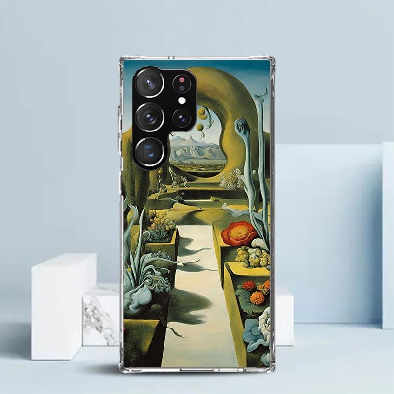 Salvador Dali Art Phone Case For Samsung Galaxy S24 S25 Edge S26 Ultra S22 S23 Plus S21 + S20 FE Soft TPU Back Cover Galaxy S22