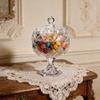 Clear Glass Jars with Lid Crystal Glasses Candy Dishes Jewelry Box for Wedding,Christmas Party Decorative Candy Bowl P9YB