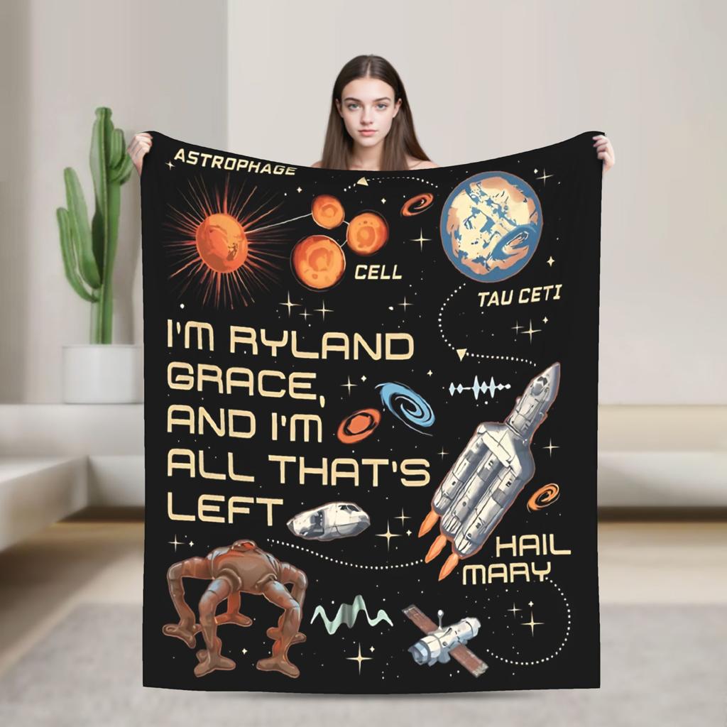 Project Hail Mary Blankets Quality Soft Warm  Throw Blanket Winter Children Bedroom Novelty Bedspread