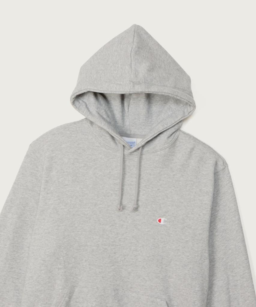 Basic C-Logo Regular Fit Hoodie Oxford Grey