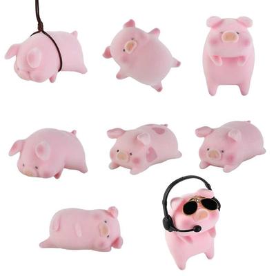 Cute Fashion Toys Ornament Anime Doll Car Decoration Pink Pigger Ornament Lucky Piggy Hanging Car Pendant Pig Car Decoration