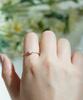 Alleun Silver 925 Moonstone Pink Layered Ring