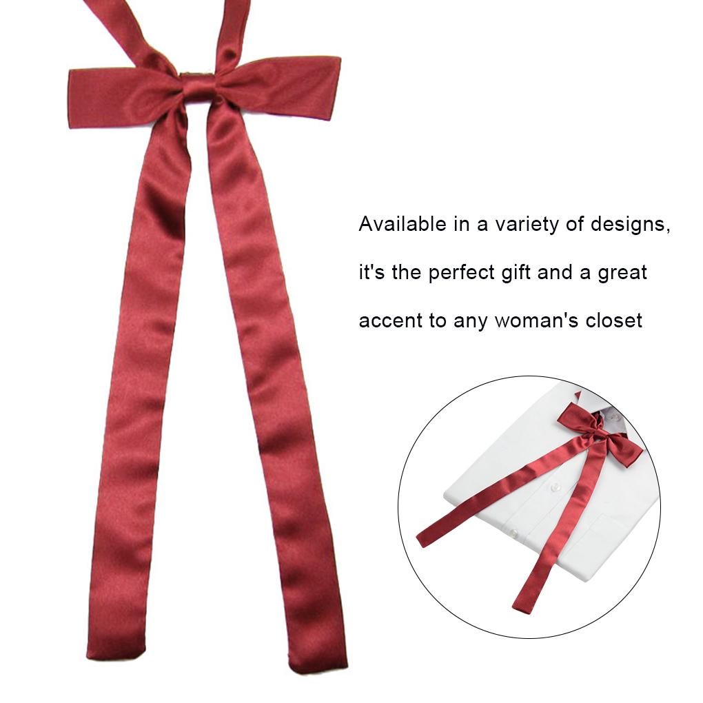 Siedem Kolorów Kobieta Dziewczyna Marynarz Szkoła Wstępnie zawiązana Satynowa Cienka Mucha Kokarda Krawat na Szyję