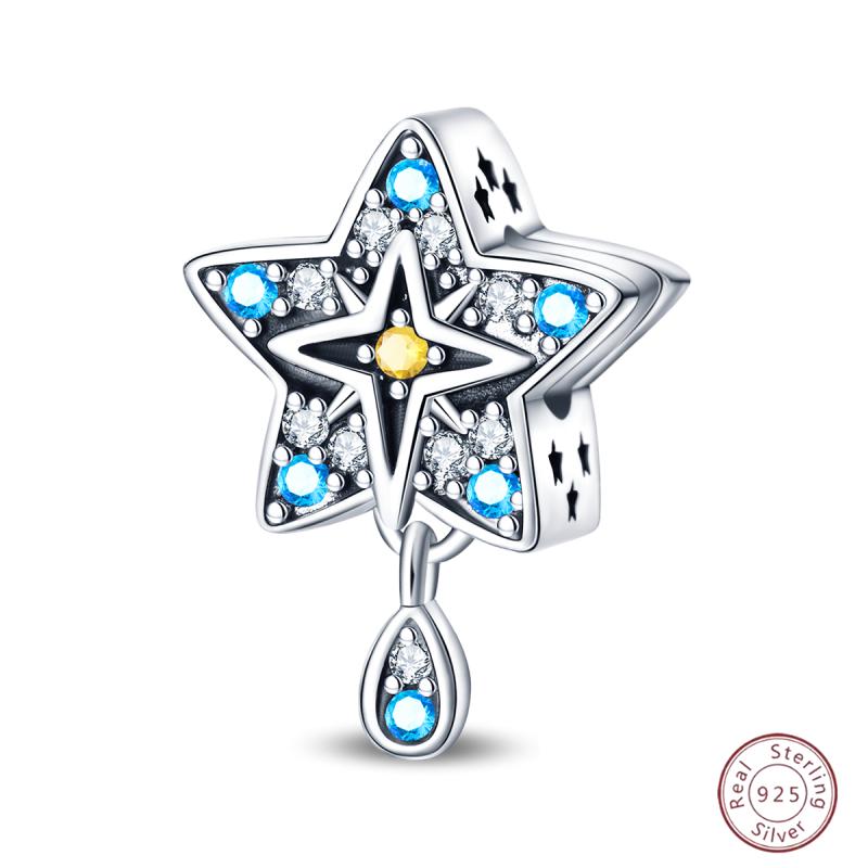 Copper Beaded Pendant Sun Moon Star Magic Tarot Vitality Suitable For Original 3Mm Bracelet Women Exquisite Jewelry