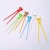 1pc Cute Bear Training Chopsticks for Kids Aids Sushi Sticks Children Chopsticks for Children Learner Helper Kids Favors KZ007