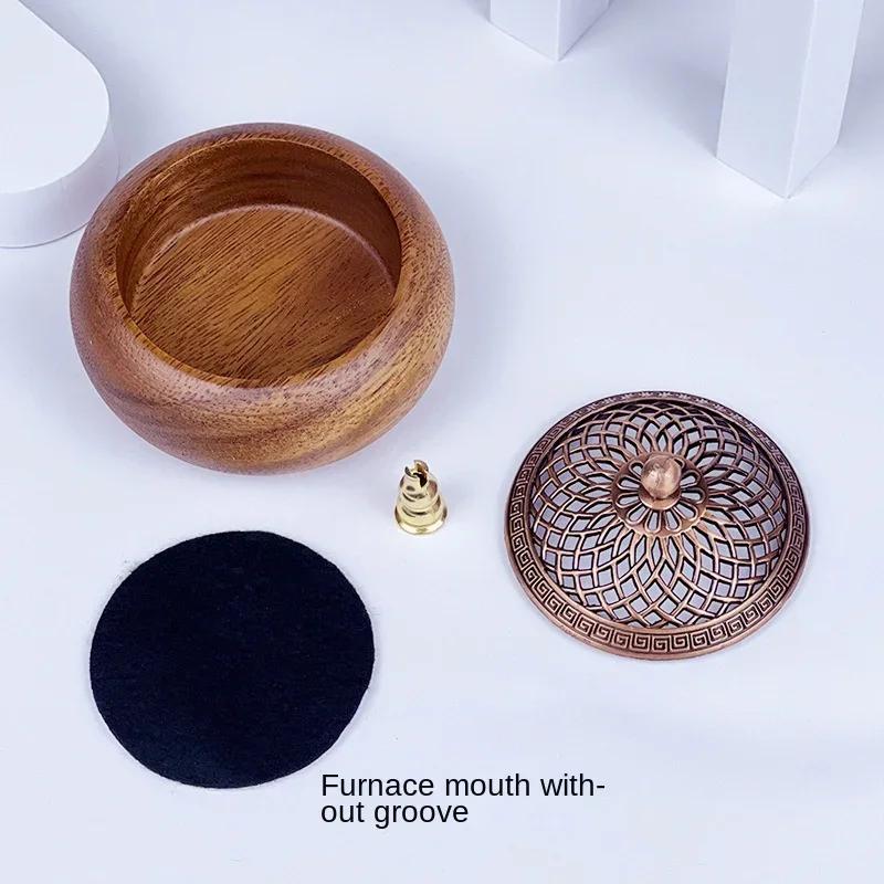 

Креативная дзенская южноамериканская курильница из ореха, бытовая сандаловая дисковая благовония, украшение для дома, чайная церемония, украшения