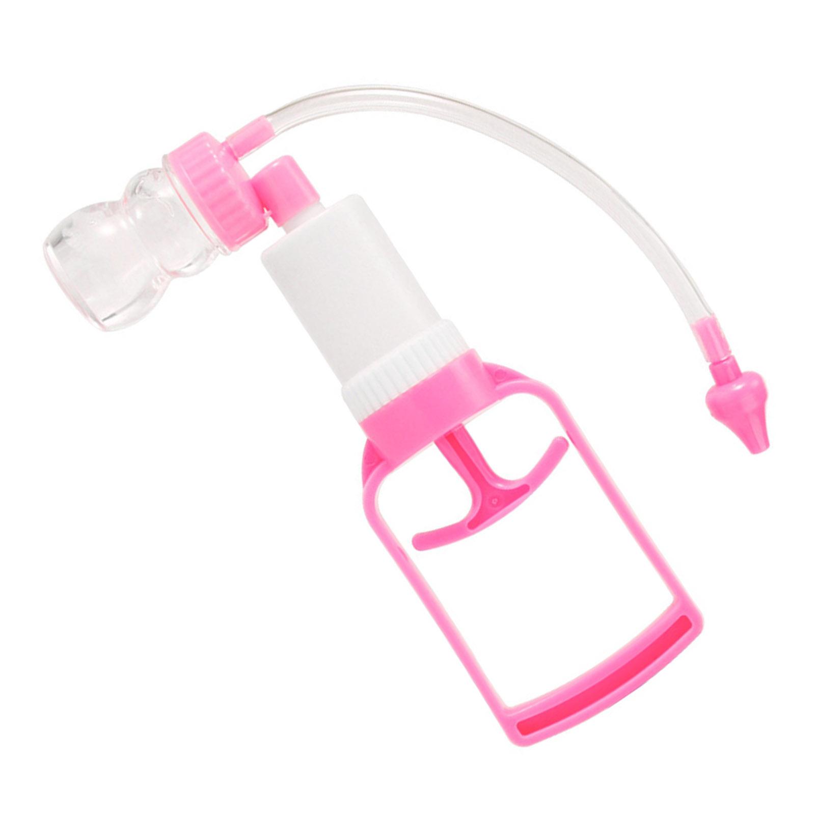 

Детский назальный аспиратор, ручной очиститель носа с мощным всасыванием, съемная моющаяся часть для легкой ежедневной очистки розовый