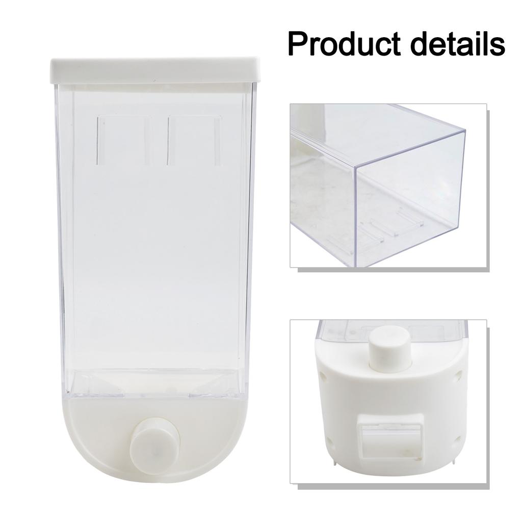 Pohodlné řešení pro skladování sypkých potravin Dávkovač cereálií Nádoba Montáž na stěnu