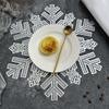1PC Table Decorations Home Decor Stain Resistant Restaurant Decoration Thermal Insulation PVC Snowflake Meal Mat Party Supplies
