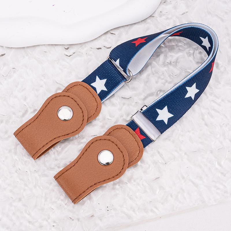 Adjustable Elastic Belt for Boys & Girls - Leather Waist Tightener
