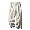 American Retro White Denim 2024 New Arrival Men's Straight-leg Light Color and Water Scrubbing Pants Export Men's Pants Casual Pants