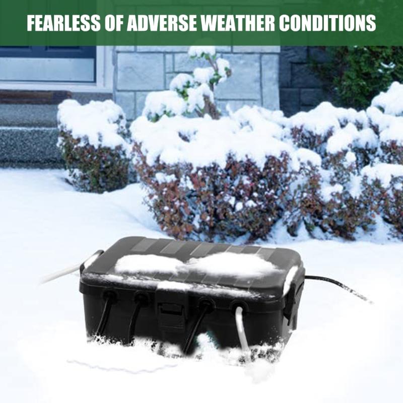Heavy Duty Outdoor Cable Organizers Water Resistance Electrical Enclosures IP54 Excellent for Garden Power Connection