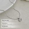 Cuiyan S925 Silver Rocking Horse Crushed Ice Necklace - Women's 2025 Light Luxury Clavicle Chain