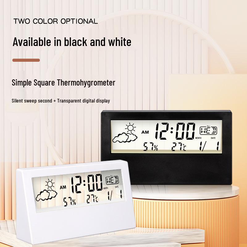 High-Precision Indoor Thermometer & Hygrometer - Wall-Mounted Electronic Temperature and Humidity Meter