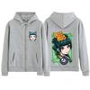 Anime The Apothecary Diaries Print Zip Up Hoodie Men Women Hip-hop Punk Sweatshirts Winter Fleece Loose Casual Zipper Jacket