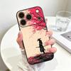 Case for Apple iPhone 17 18 Pro Max 14 12 11 18 XS XR Air 15 Plus 13 Mini 16 7 8 17e 16e Phone Cover Cartoon Sakura Warrior