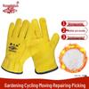 Heat-Resistant Sheepskin Welding Gloves - Fleece Lined, Fireproof, Wear-Resistant, Insulating