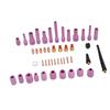 46Pcs TIG Gas Lens Kit Collet Body Assorted Size for WP92025 TIG Welding Torch Accessories