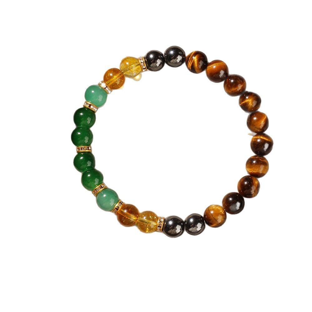 Festive Gifts Vibrant Multicolor Natural Stone Beaded Bracelet Fashion Jewelry For Unisex Daily Wear Stylish And Easy To Match Accessory