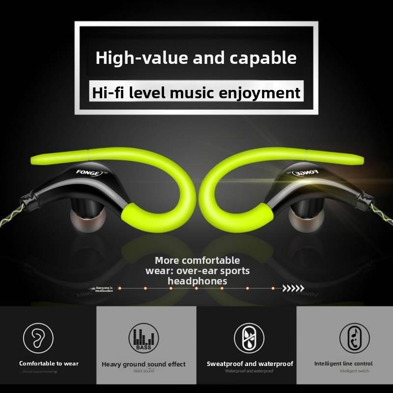 Wired Sports Earphones With Microphone For Running And Workout Enthusiasts