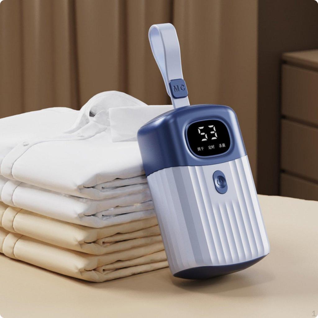 Mini Clothes Dryer Portable Easy Setup Electric Dehumidifying Machine for Travel,