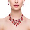 Rhodochrosite Ruby Sapphire Jewelry Necklace &Set  18-20''