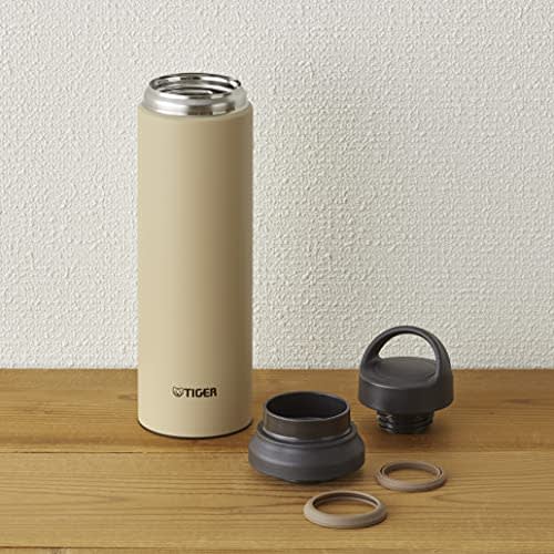 Tiger Thermos (TIGER) 800ml Water Bottle with Handle, Lightweight Stainless Steel Bottle, Perfect for Outdoors and Office Use, Pacific Beach (Beige),