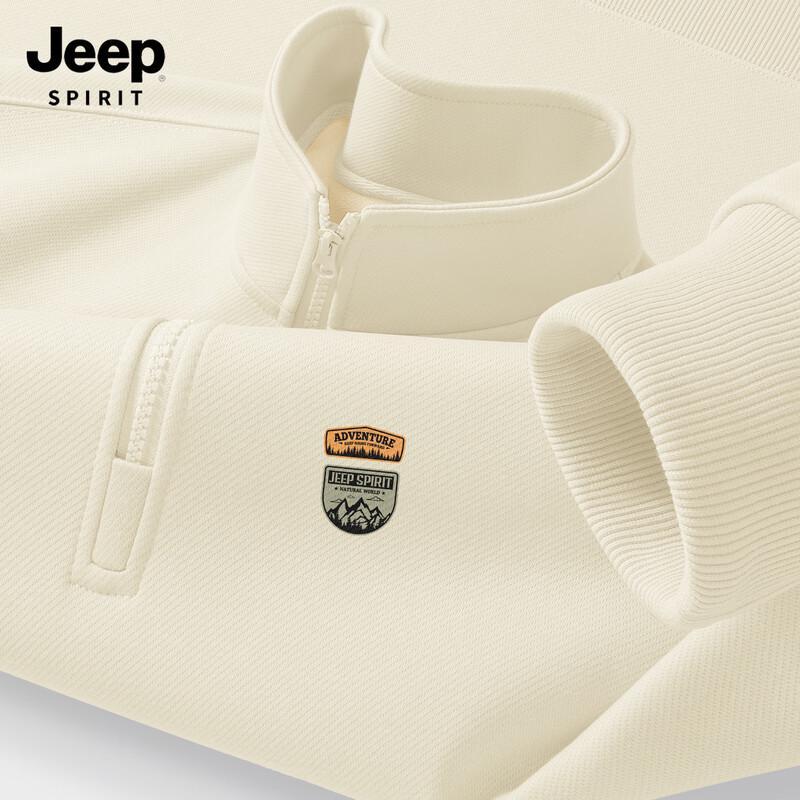 

JEEP SPIRIT Men s Fleece Lined Stand Collar Sweatshirt M (170)