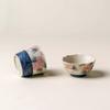 Blue and White Flint Red Hand-painted Hydrangea Master Cup Retro Ceramic Home Tea Cup Kung Fu Tea Set Tea Cup