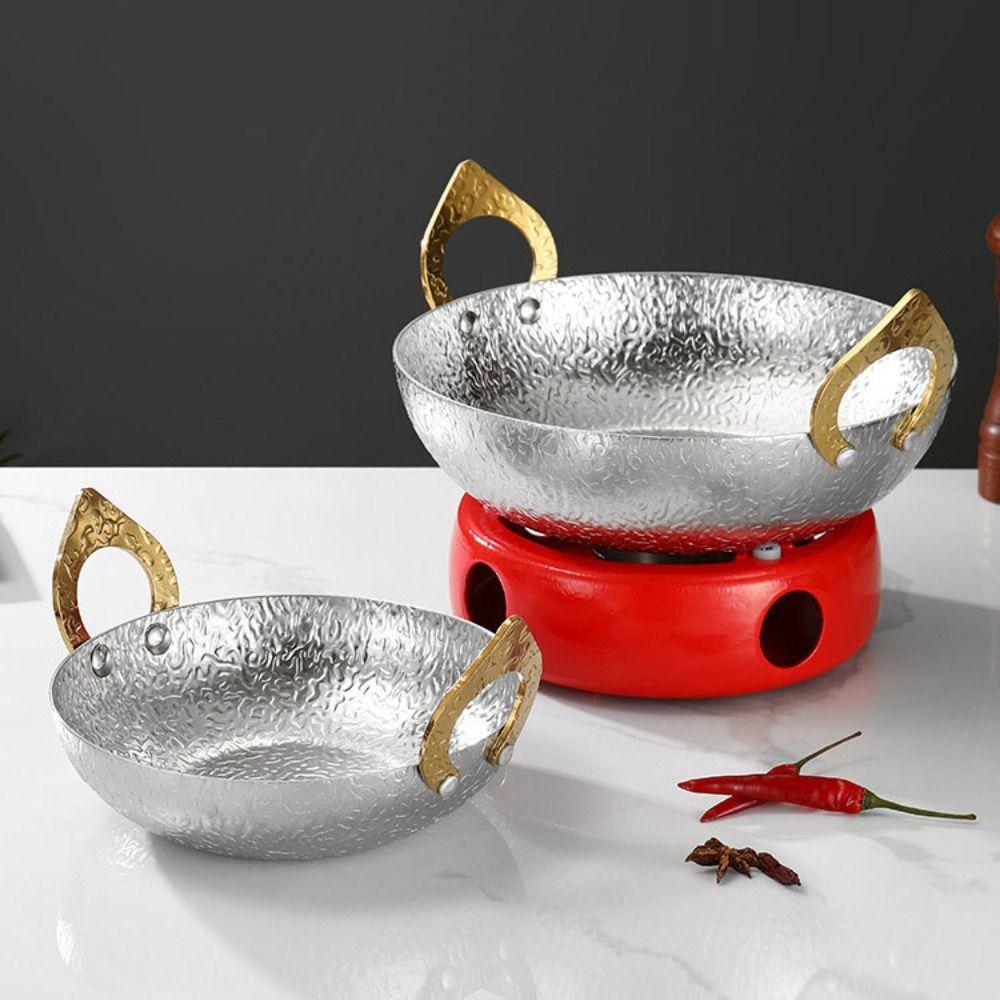 304 Stainless Steel Noodle Pot with Stove Korean Ramen Pot Troop Pot Thai Hot Pot  Seafood