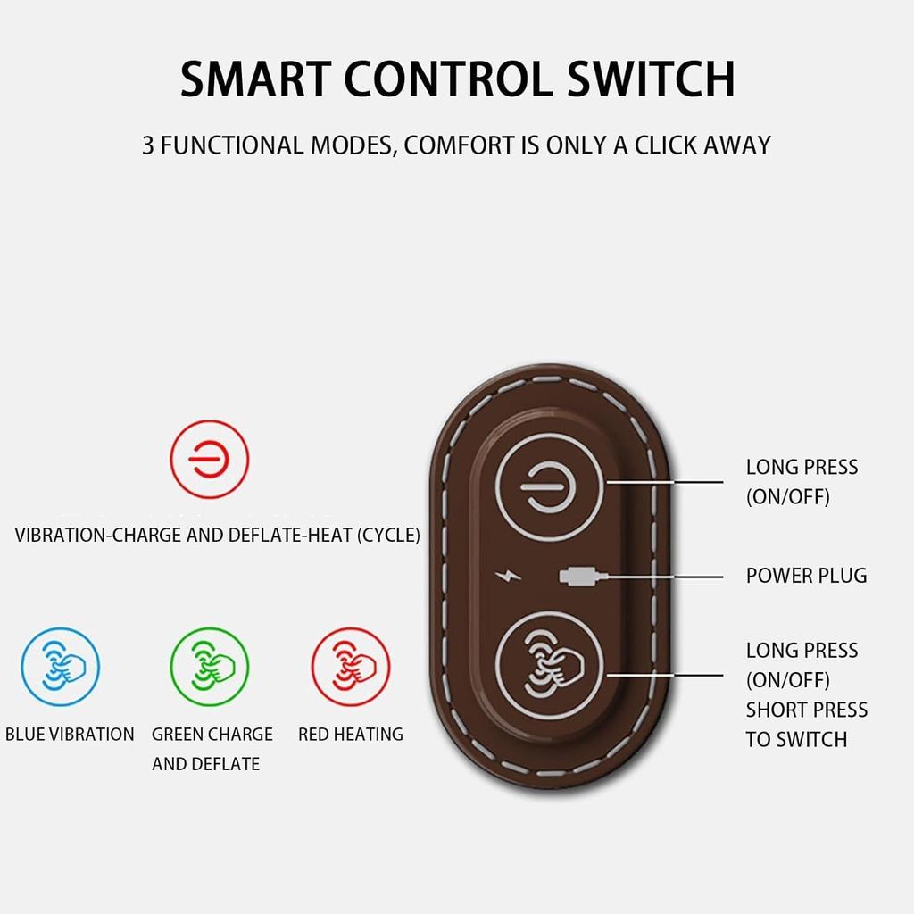 Pillow Massage Neck Hump, Traction Massager with Heat, 3 in 1 Neck Massage Pillow Heated Massages Necks Pillows Heated Traction