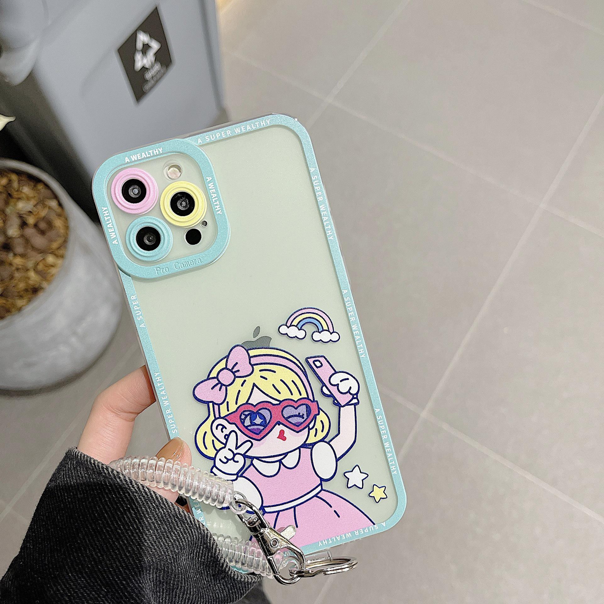 

Zhitai Cartoon iPhone 15/14/78+ Case with Lanyard 15 Plus