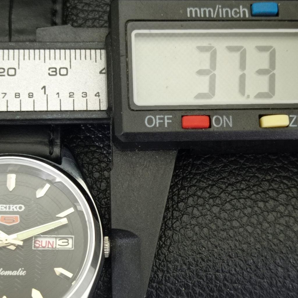 REFURBISHED VINTAGE SEIKO 5 AUTOMATIC 6309A JAPAN MENS BLACK WATCH a701732-5 R206c-a701732